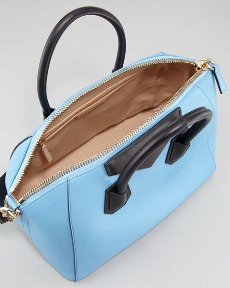 givenchy colorblock satchel|Givenchy Antigona Colorblock Medium Satchel Bag, Blue/Black.